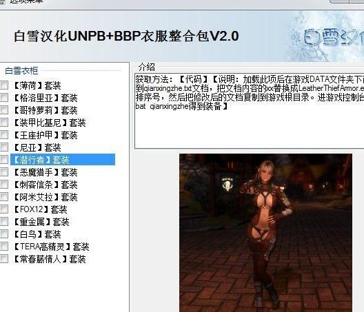 上古卷轴5：天际 白雪服装整合包v2.0 整合数量破百下载+安装说明