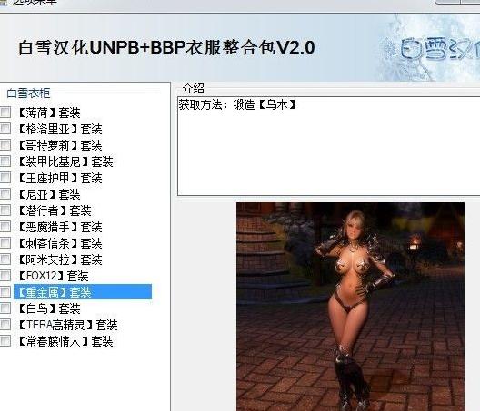 上古卷轴5：天际 白雪服装整合包v2.0 整合数量破百下载+安装说明