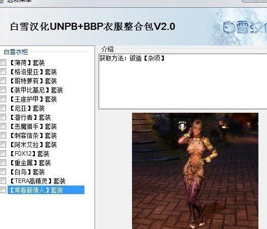 上古卷轴5：天际 白雪服装整合包v2.0 整合数量破百下载+安装说明