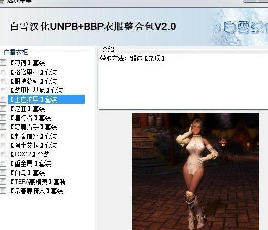 上古卷轴5：天际 白雪服装整合包v2.0 整合数量破百下载+安装说明