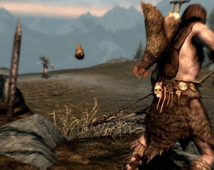 上古卷轴5：天际爆笑MOD鸡神箭，鸡裔传说！下载