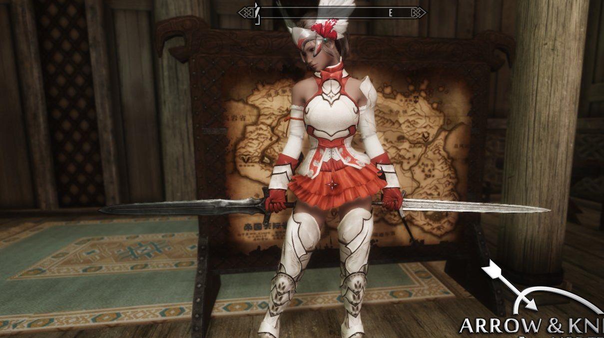 上古卷轴5：天际超高质量移植，少女骑士裙装盔甲下载