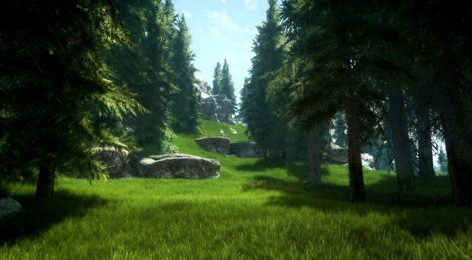 上古卷轴5：天际ShortGrass短草MOD效果非常棒!下载