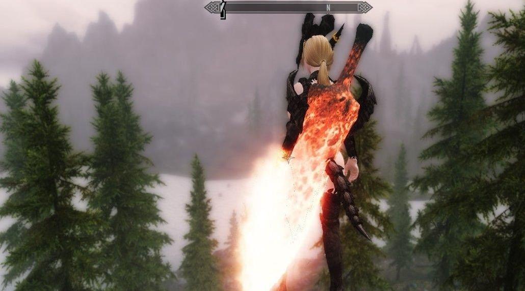 上古卷轴5：天际鬼泣火牛武器带粒子效果下载