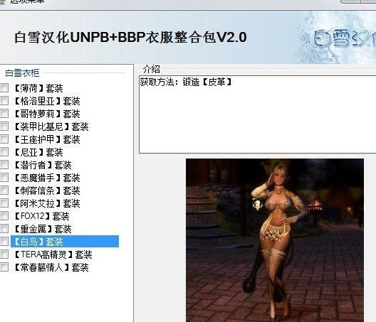 上古卷轴5：天际 白雪服装整合包v2.0 整合数量破百下载+安装说明