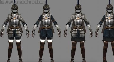 上古卷轴5：天际小骡光晕材质胸甲下载