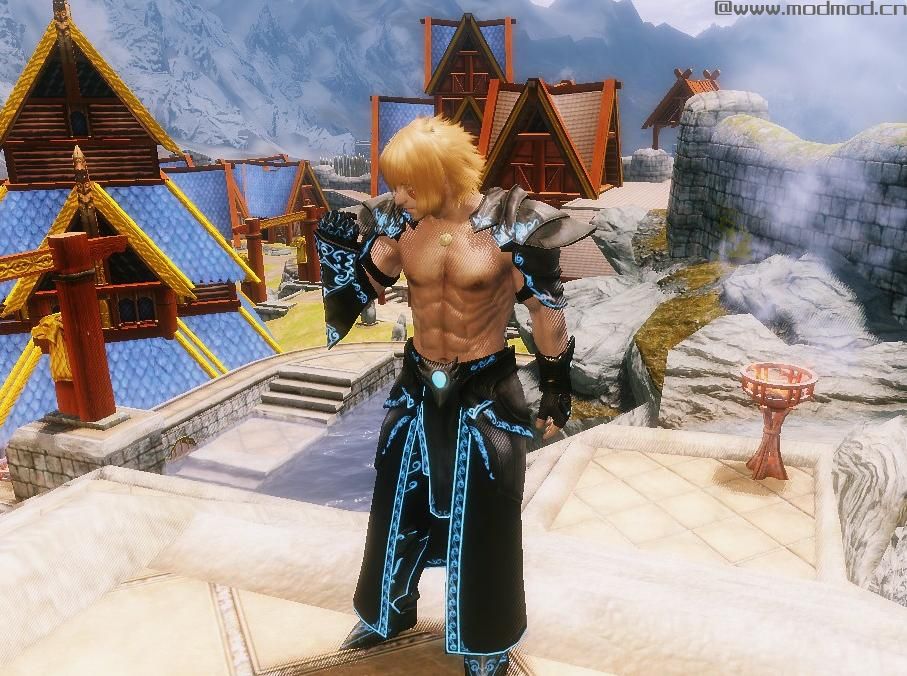 上古卷轴5：天际男性握拳动态站姿下载