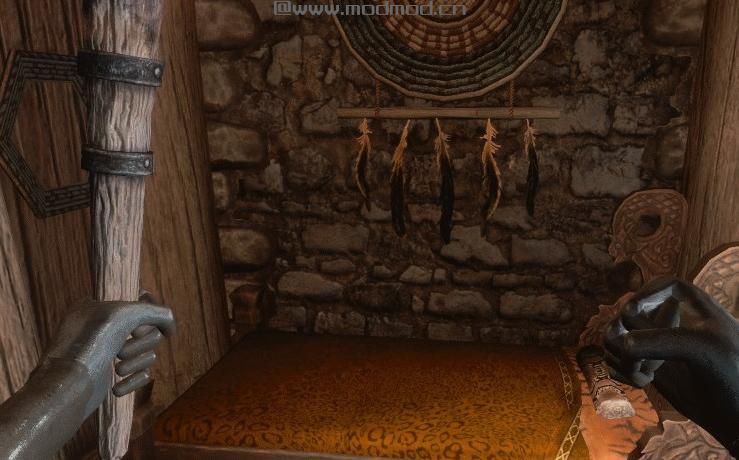 上古卷轴5：天际1K高清猎人床材质下载