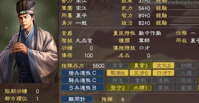 三国志13 水浒传武将MOD下载+安装说明