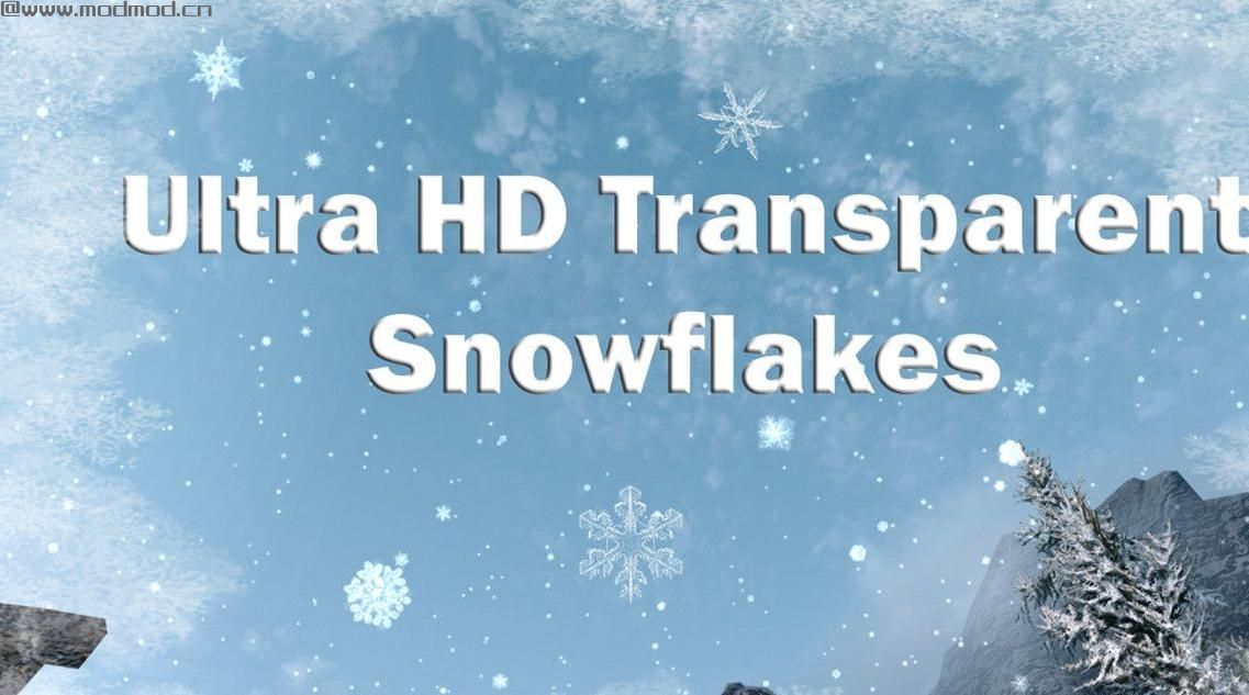 上古卷轴5：天际高清透亮清澈雪花下载