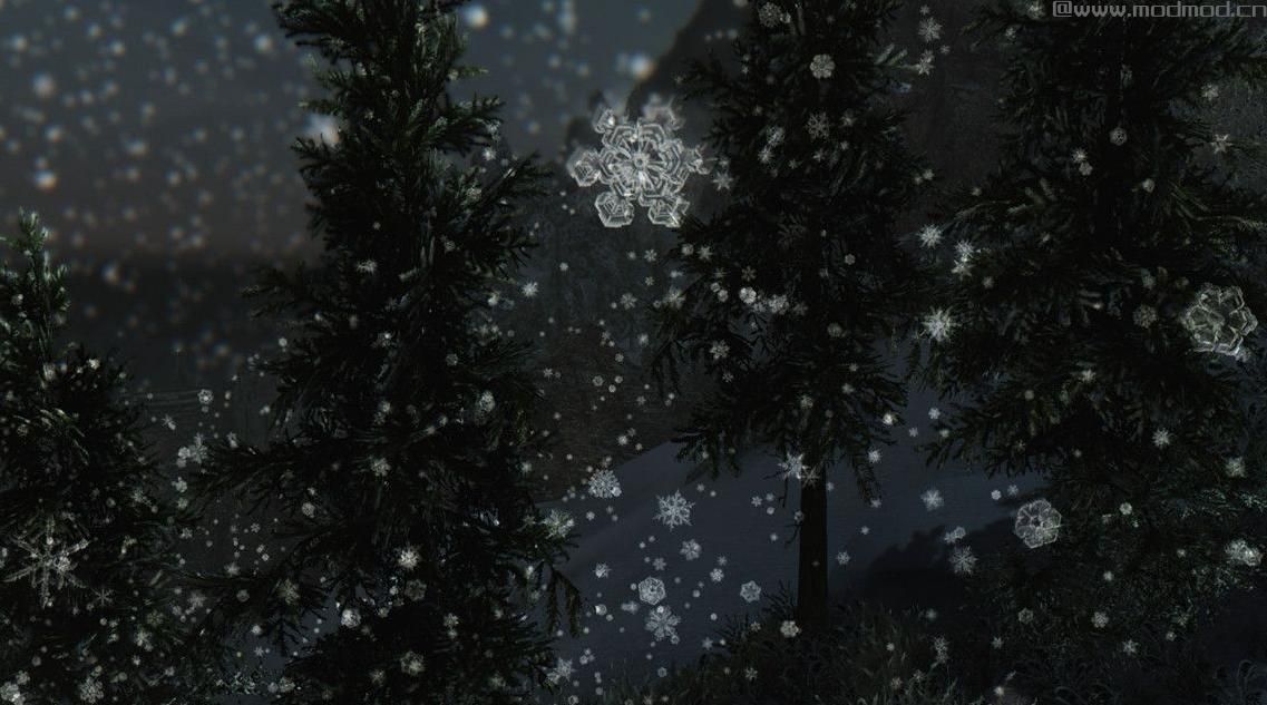 上古卷轴5：天际高清透亮清澈雪花下载