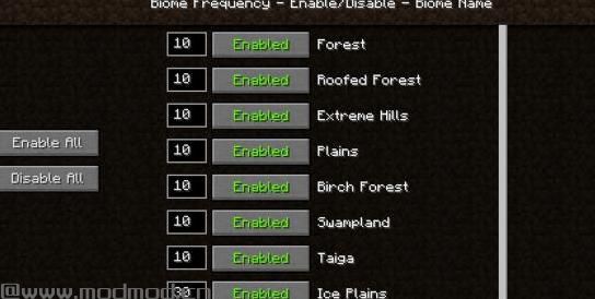 我的世界 1.8.8生物群落MOD下载+安装说明