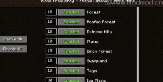 我的世界 1.8.0生物群落MOD下载+安装说明