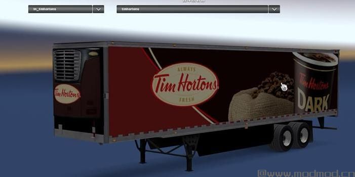 美国卡车模拟蒂姆·霍顿斯拖车MOD下载