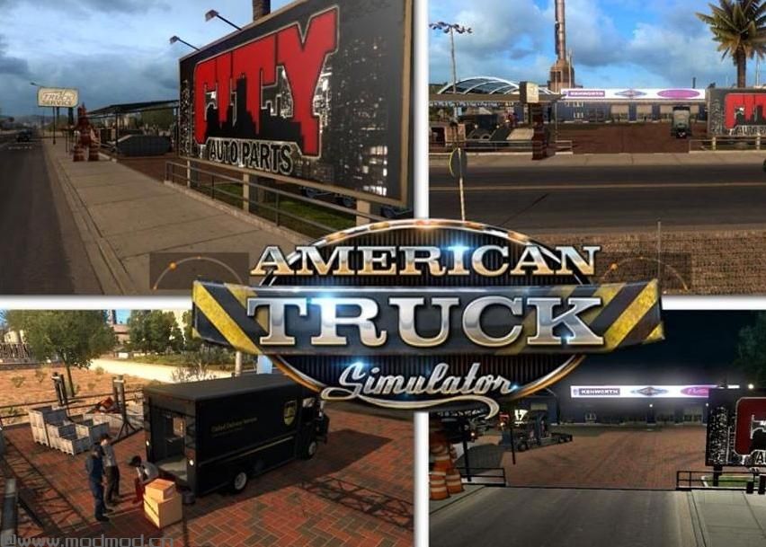 美国卡车模拟大型车库和服务站MOD下载