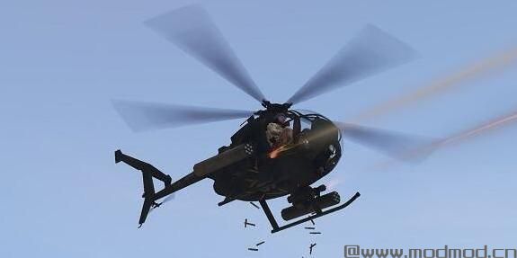 侠盗猎车手5 AH-6&MH-6“小鸟”直升机载具包下载+安装说明