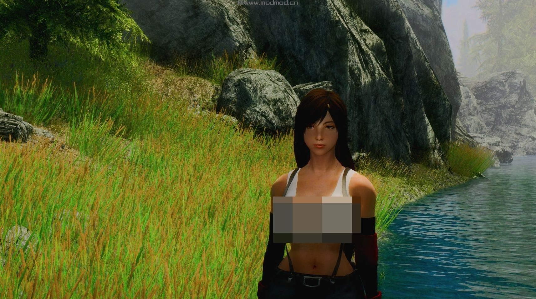 上古卷轴5：天际蒂法的FF7服装发型MOD下载