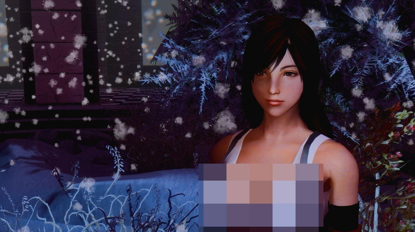 上古卷轴5：天际蒂法的FF7服装发型MOD下载