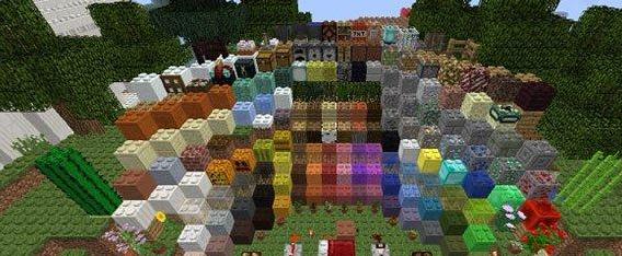 我的世界乐高积木块模型材质包下载