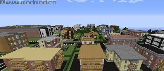 我的世界v1.8.0现代城市LORMIERVILLE地图下载