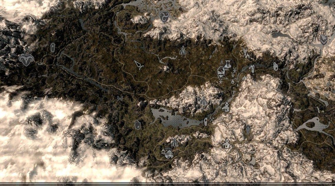 上古卷轴5：天际重制版v1.0地图路线MODv1.0下载