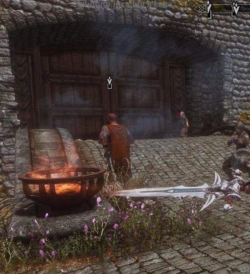 上古卷轴5：天际重制版旧武器移植霜之哀伤MOD下载