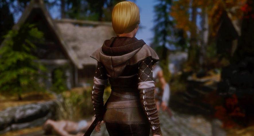 上古卷轴5：天际重制版魔族女猎手护甲MOD下载
