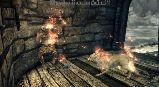 上古卷轴5：天际重制版雪狐妮妮随从MOD下载