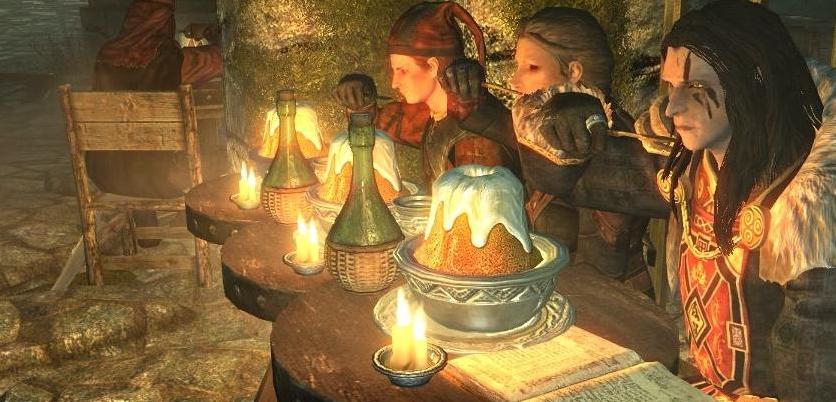 上古卷轴5：天际重制版一起吃饭MOD下载