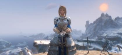 上古卷轴5高材质saber衣服MOD下载