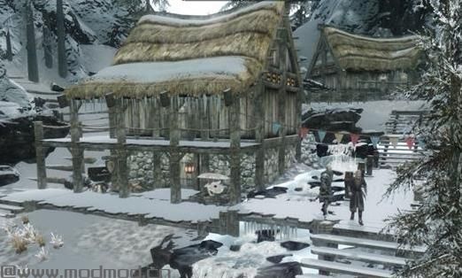 上古卷轴5晨星城大改造古代雪精灵风格MOD下载
