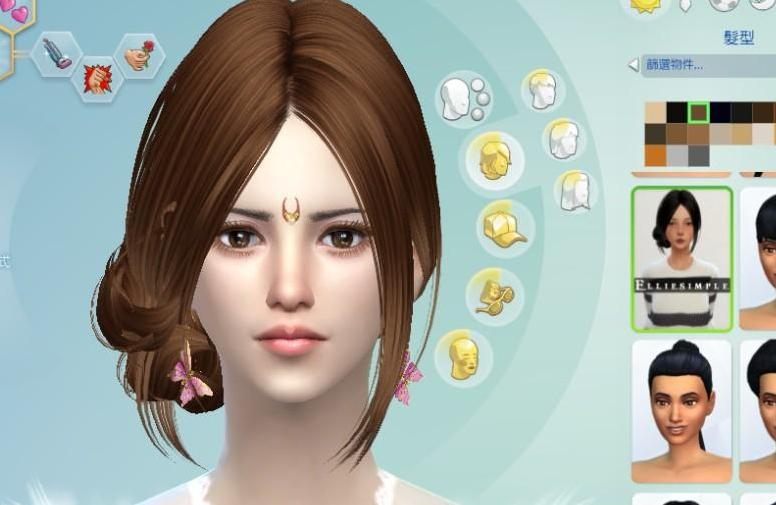 模拟人生4盘头女式短发MOD下载