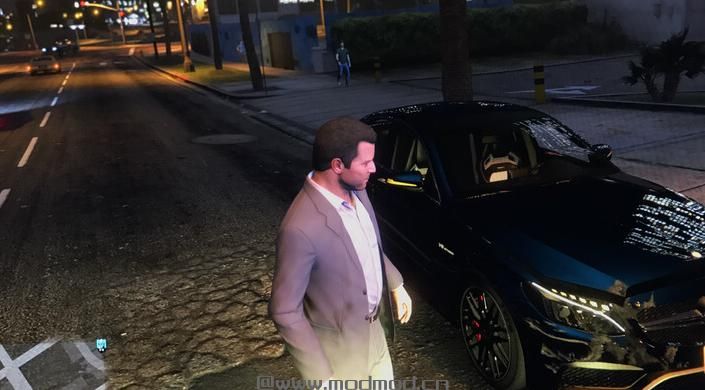 侠盗猎车5奔驰AMG新款C63S轿跑MOD下载