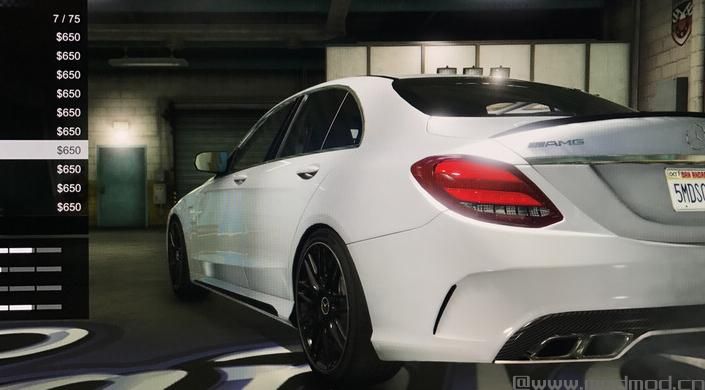 侠盗猎车5奔驰AMG新款C63S轿跑MOD下载