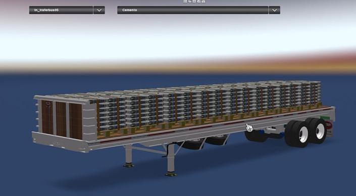 美国卡车模拟美国平板拖车包MOD下载