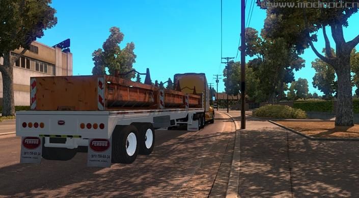 美国卡车模拟美国平板拖车包MOD下载