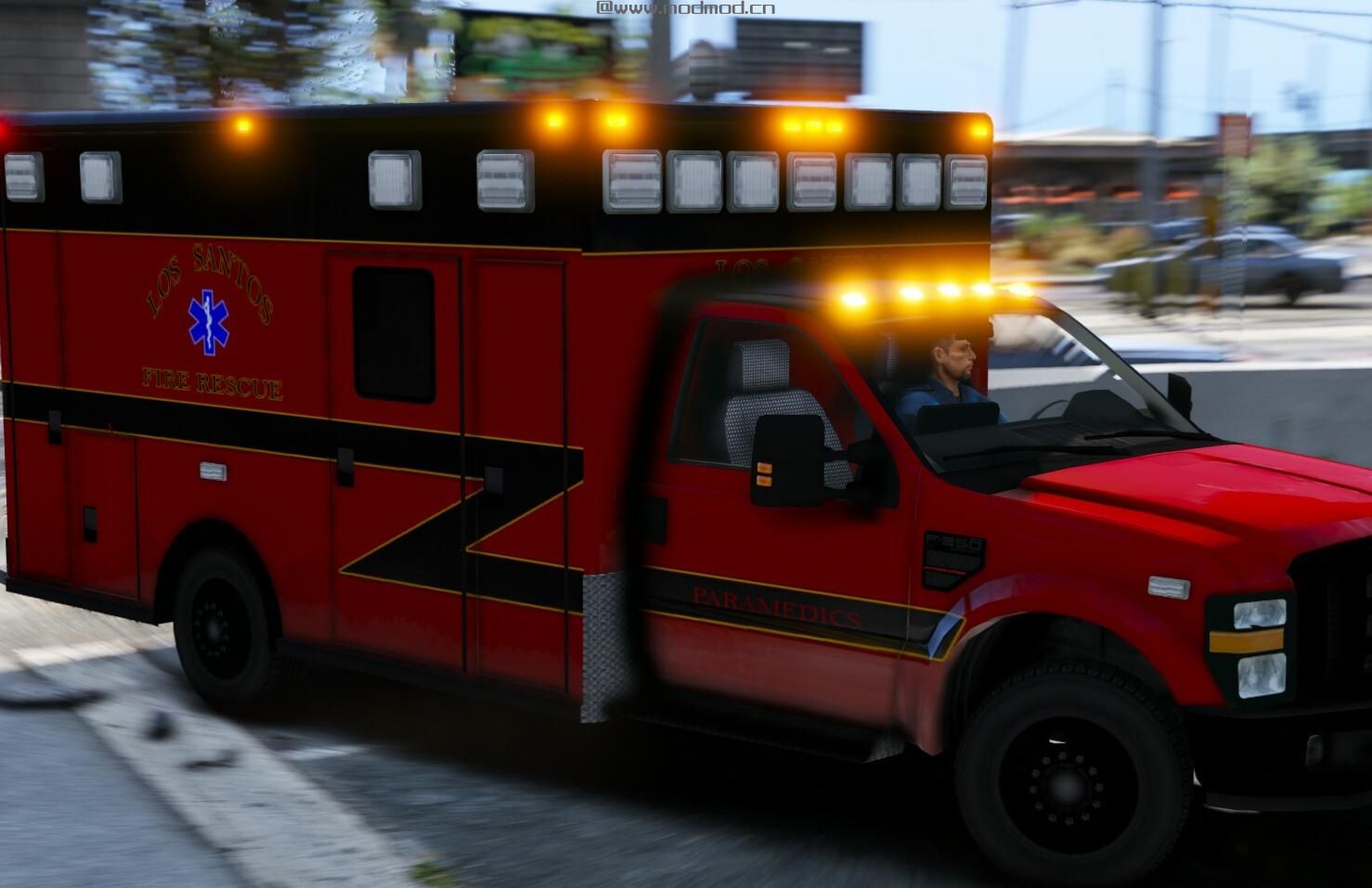侠盗猎车5福特F350救护车MOD下载