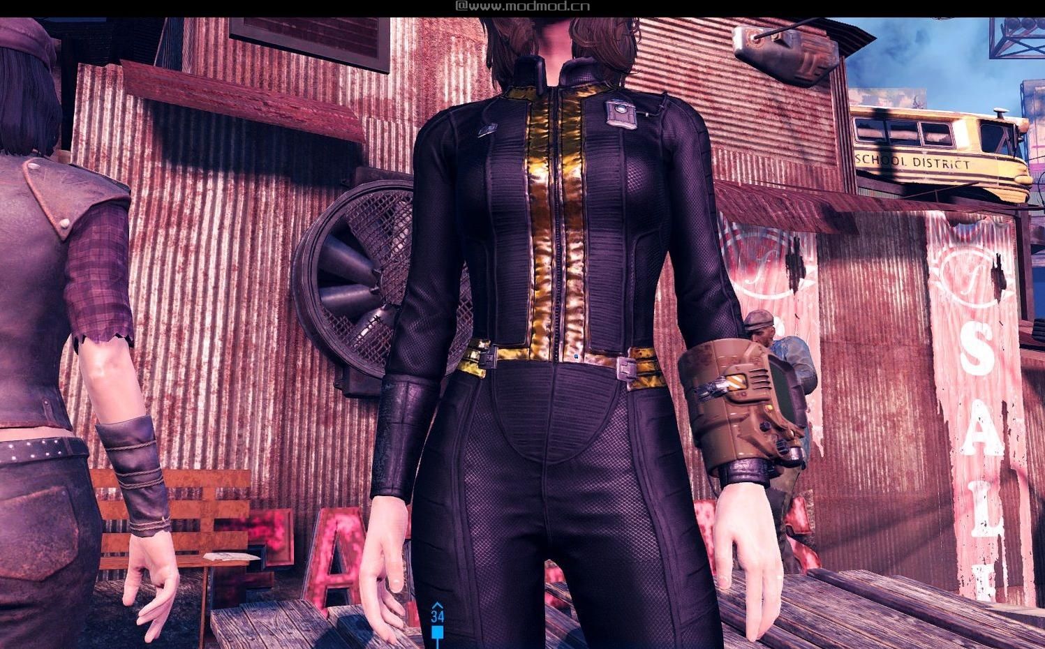 辐射4避难所外套蓝改黑MOD下载