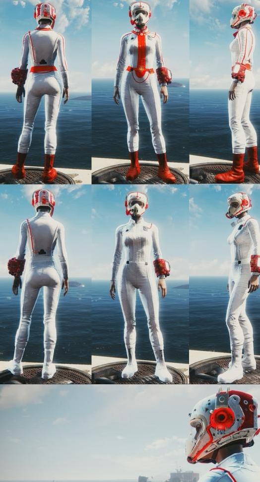 辐射4红白科幻未来风作战服MOD下载