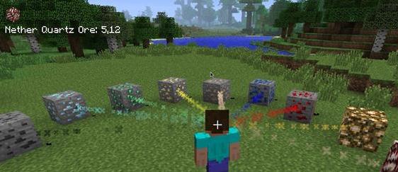 我的世界v1.6.4-1.8.x矿物追踪MOD下载