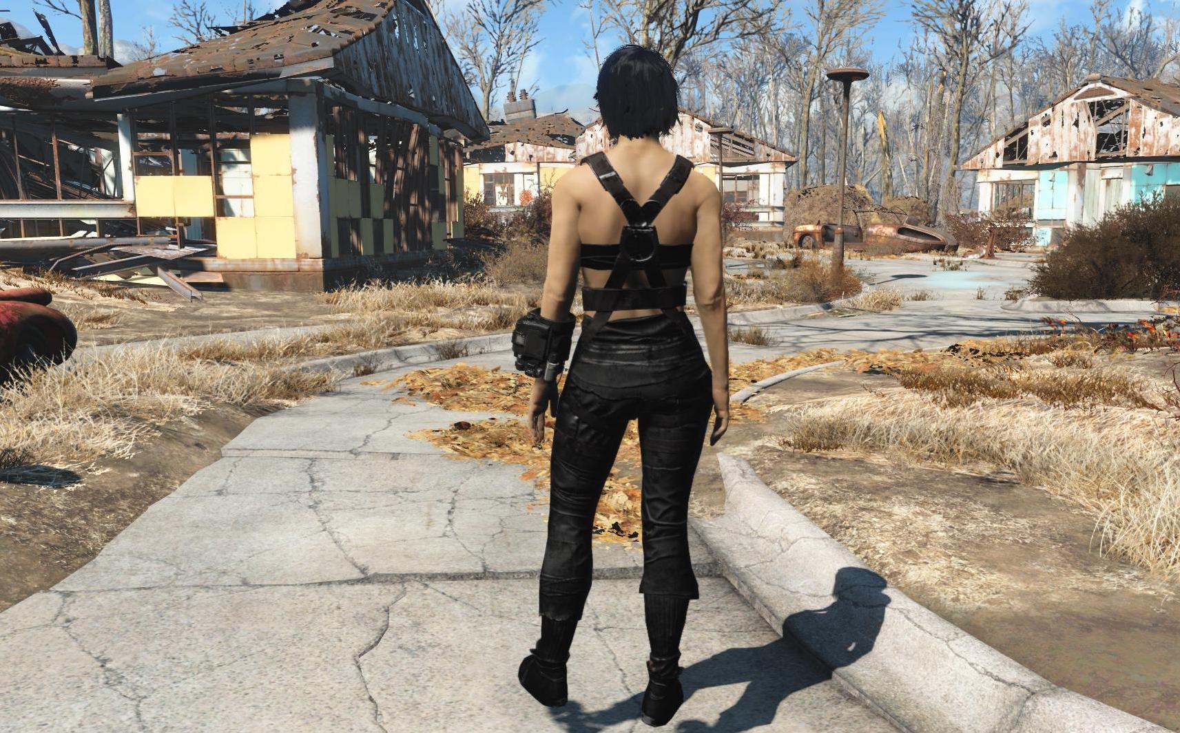 辐射4黑色吊带作战服MOD下载