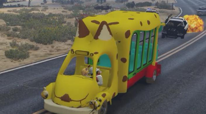侠盗猎车5兽娘动物园巴士MOD下载