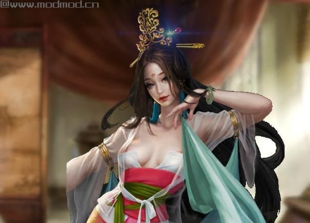 三国志13：威力加强版自制美女武将呼吸图下载