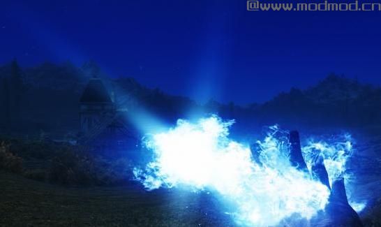 上古卷轴5蓝色火焰魔法MOD下载