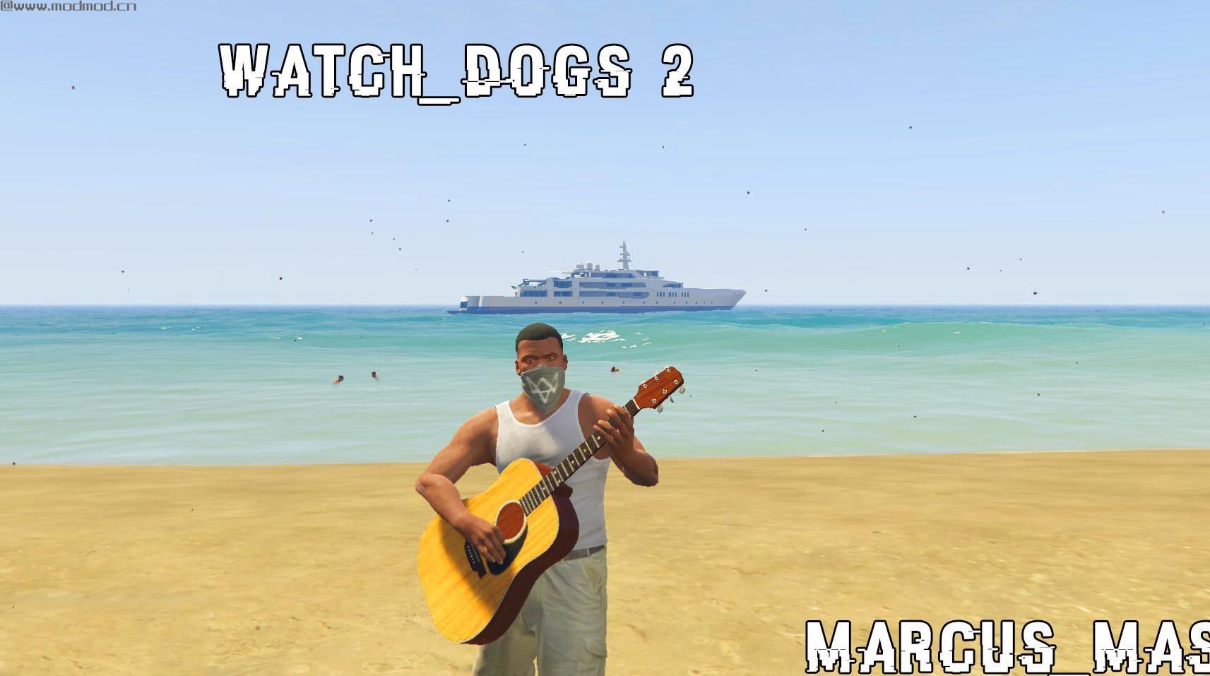 侠盗猎车5看门狗2Marcus用的蒙面MOD下载