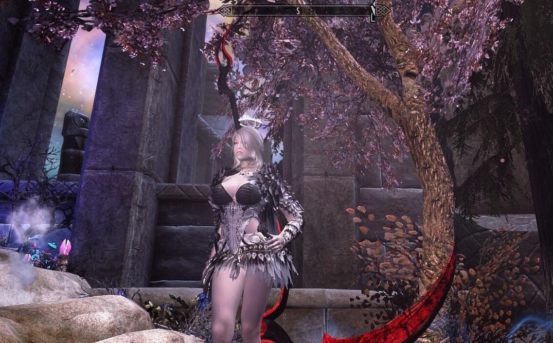 上古卷轴5：天际重制版黑白羽毛MOD下载