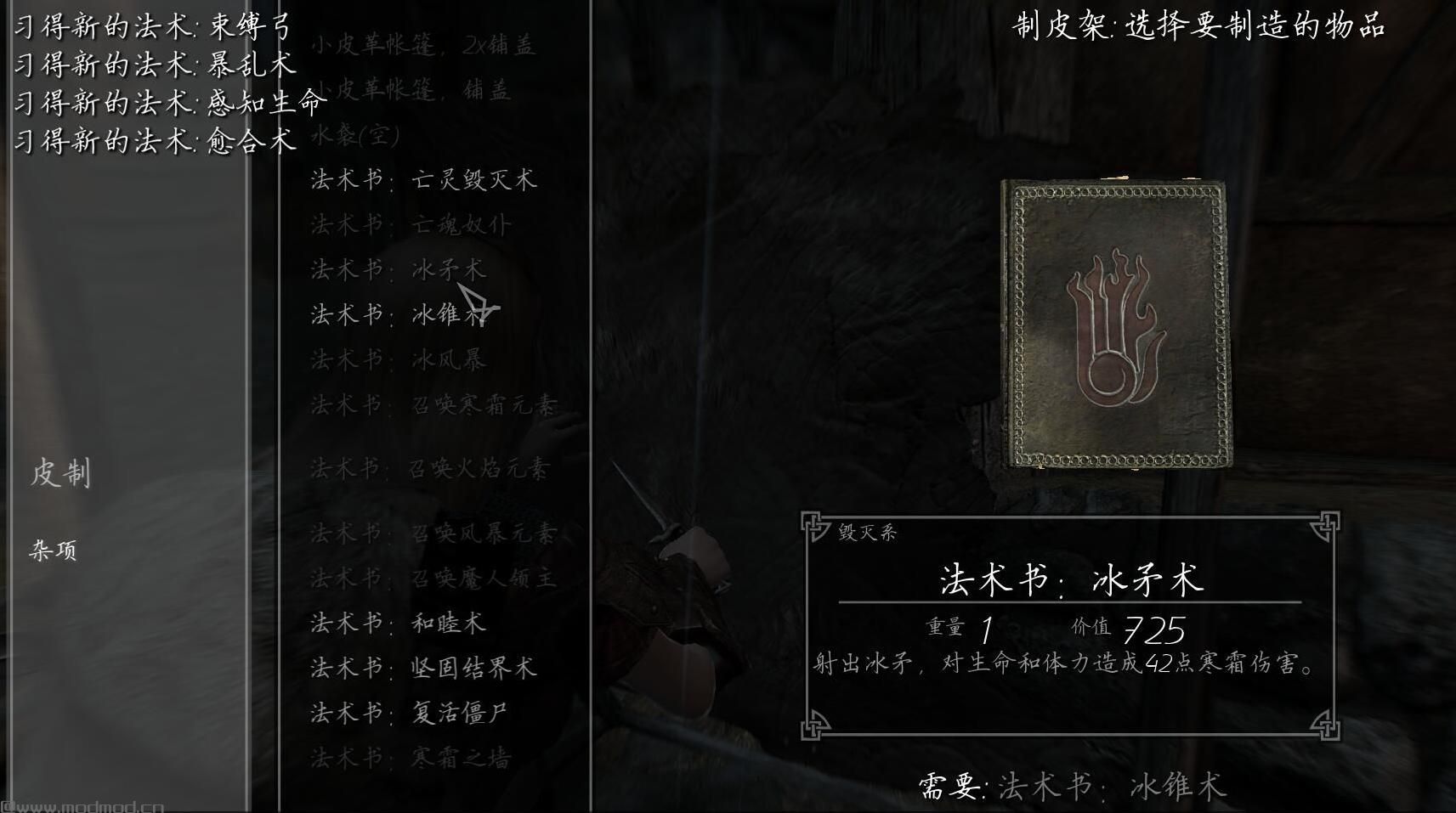 上古卷轴5：天际重制版 锻造魔法书及5系戒指MOD下载+安装说明