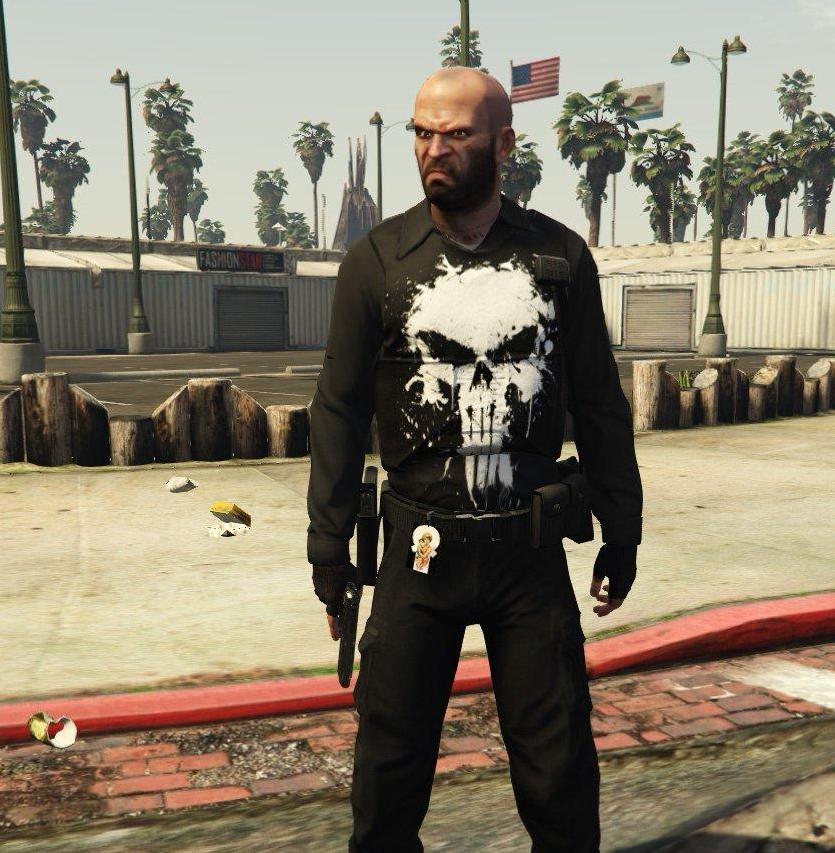 侠盗猎车5惩罚者LOGO衣服MOD下载
