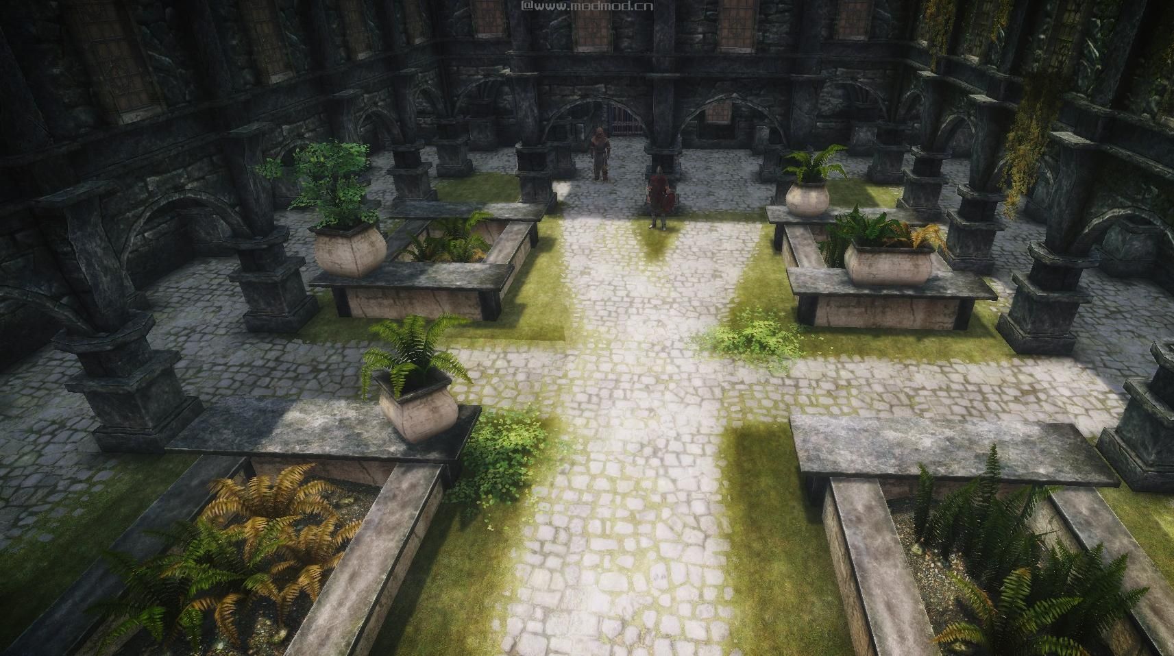 上古卷轴5：天际重制版 蓝色宫殿庭院替换MOD下载+安装说明