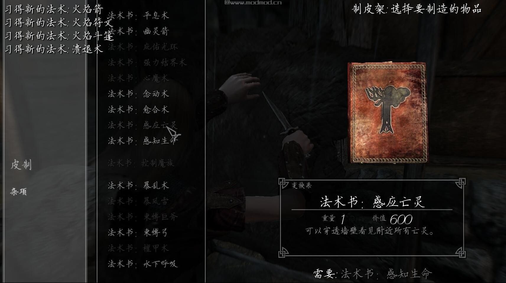 上古卷轴5：天际重制版 锻造魔法书及5系戒指MOD下载+安装说明